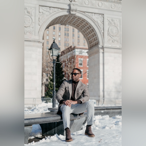 SuitSupply Mid-Brown Check Havana Jacket - Picture 3 of 15